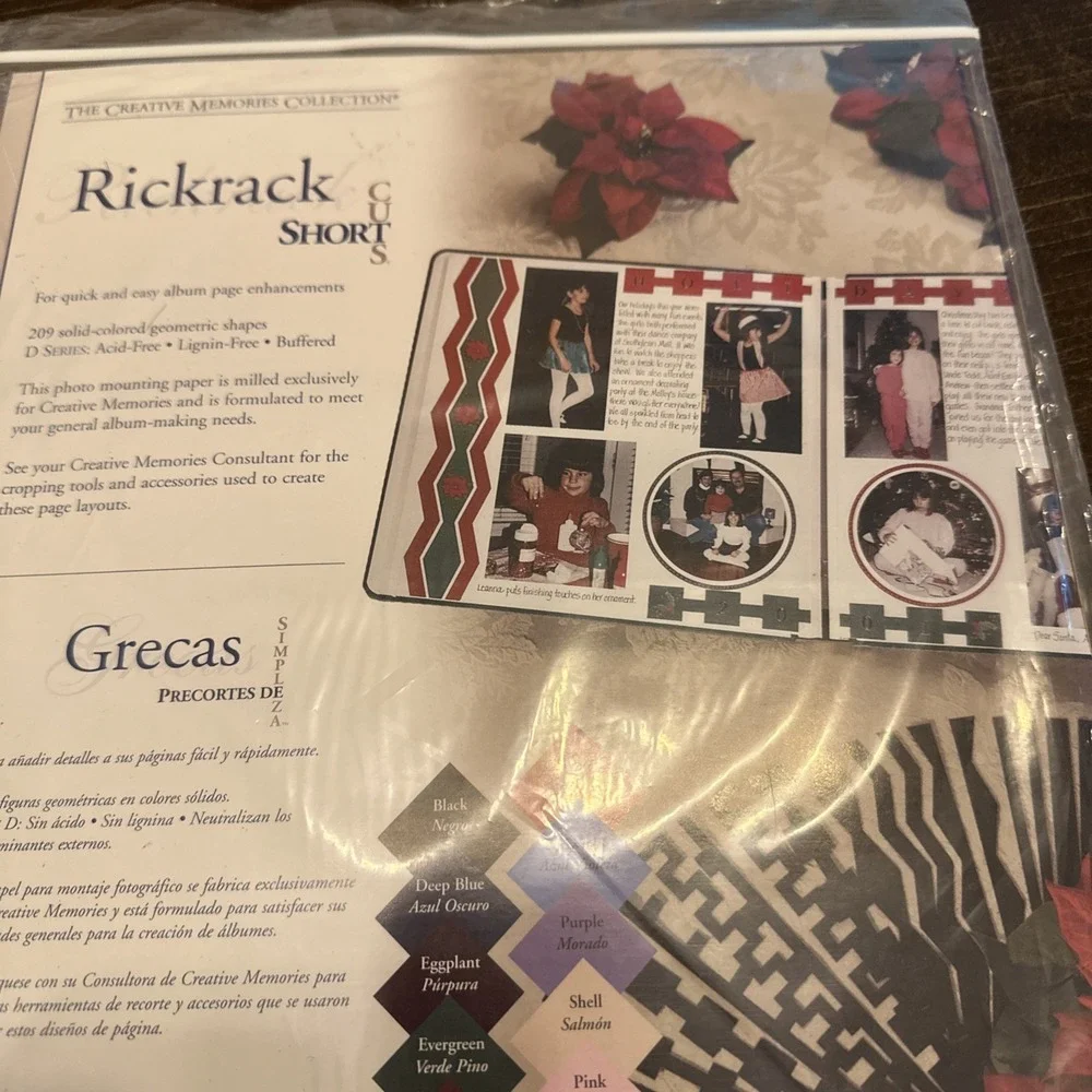 Creative Memories Short Cuts Rickrack Scrapbook 209 pieces 11 colors Lot Of 2